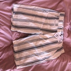 Dress Shorts blue and white stripes